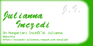 julianna inczedi business card